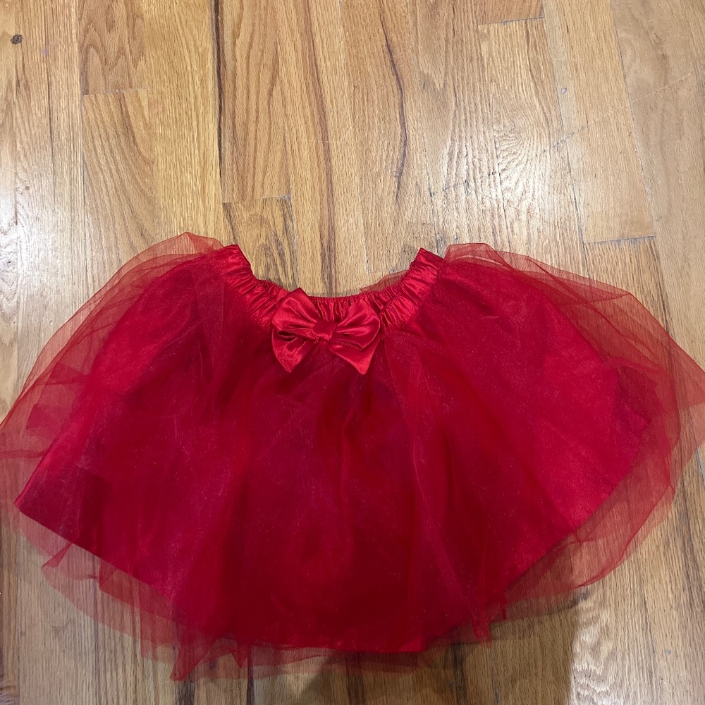 Red tutu skirt